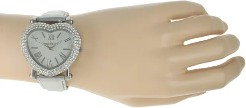 Vista 3 de Peugeot Reloj de cristal intercambiable con forma de corazón para mujer