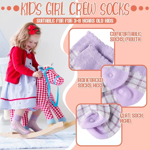 Vista 4 de Bencailor 20 pares de calcetines de algodón con estampado de dibujos animados para niños y niñas