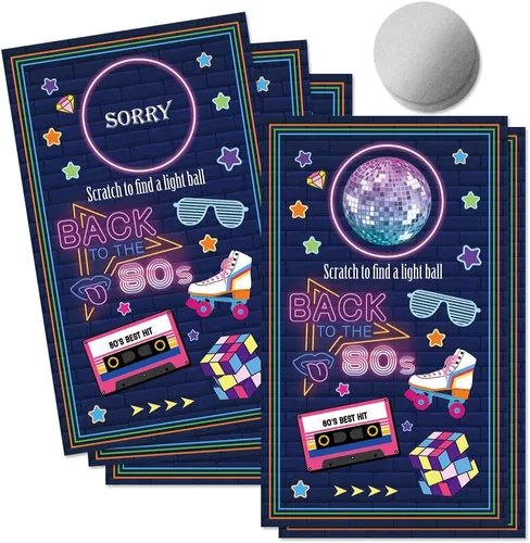 Vista 12 de 50 Psc Tarjetas de juego Casino para rascar, divertidas tarjetas de rascar de noche de casino para fiesta de apuestas, fiesta de cumpleaños, boletos