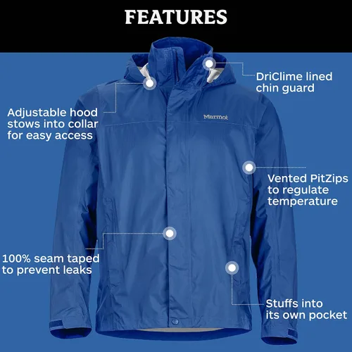 Vista 3 de Marmot Chaqueta PreCip para hombre ligera impermeable