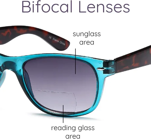 Vista 2 de Gamma Ray - Gafas de sol bifocales para hombres y mujeres 3 pares de gafas de sol