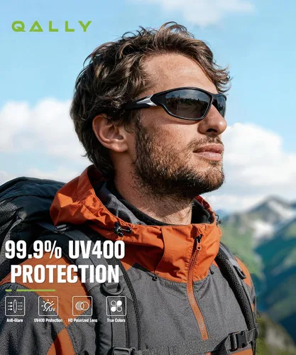 Vista 2 de Gafas de sol polarizadas para hombre, gafas de sol con protección UV400 para conducir, golf, pesca, correr