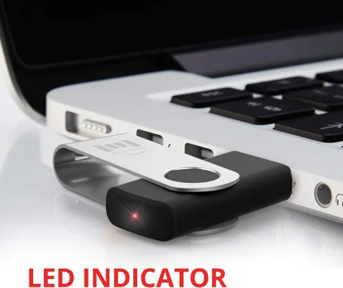 Vista 6 de mosDART - memoria externa USB 2.0 - 10 unidades - 16GB indicador led, negro