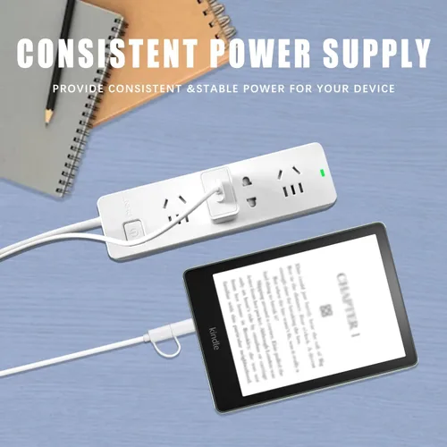 Vista 5 de Cargador compatible con Kindle Fire HD, HDX, Paperwhite, Oasis E-Reader, Echo Dot de 2ª generación, tableta de edición para adultos y niños, cable
