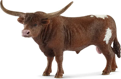 Vista 6 de Schleich Farm World, juguetes de animales realistas para niños de 3 años en adelante, figura de juguete de toro Angus Negro