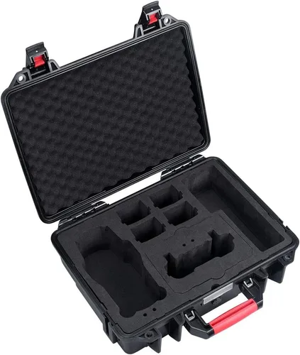 Vista 4 de Smatree Funda de transporte de 17.6L compatible con DJI Mavic 2 Pro/Mavic 2 Zoom con espuma precortada para DJI Smart Controller y control remoto