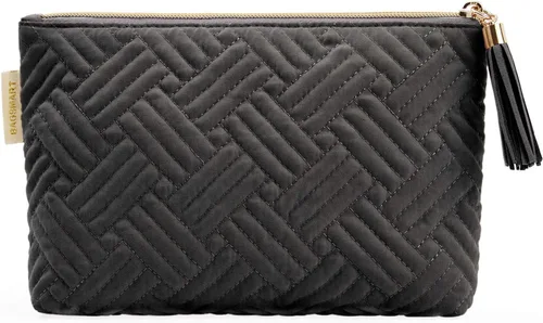Vista 35 de BAGSMART Pequeña bolsa de maquillaje, neceser portátil esponjoso con cierre de cremallera con encanto, organizador de viaje resistente al agua
