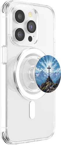 Vista 3 de Summit Cross Hiking Landscape PopSockets MagSafe PopGrip for iPhone