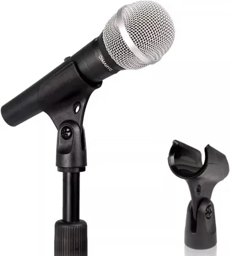 Vista 7 de Soporte universal para micrófono Soporte de micrófono para soporte Soporte de micrófono ajustable de 1.12-1.77 pulgadas para micrófonos de mano
