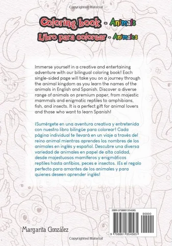 Vista 2 de Coloring Book Animals Libro para colorear animales