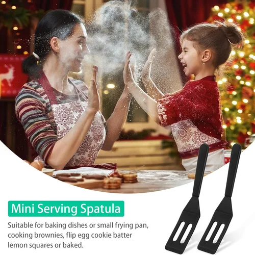 Vista 7 de Patelai Mini Brownie - Espátula de silicona para servir, color negro, 2