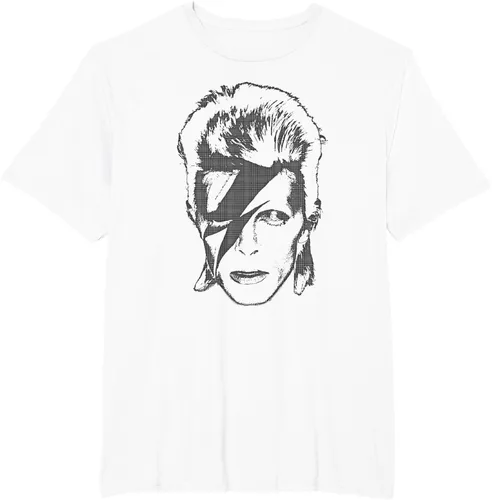 Vista 14 de David Bowie - Camiseta Lightning, Gris Asfalto