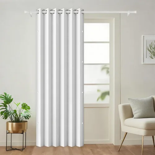 Vista 34 de Cortinas plisadas completamente opacas con cierre magnético, 72 pulgadas de largo, para interiores y exteriores, 1 panel, 45 pulgadas de ancho x 72