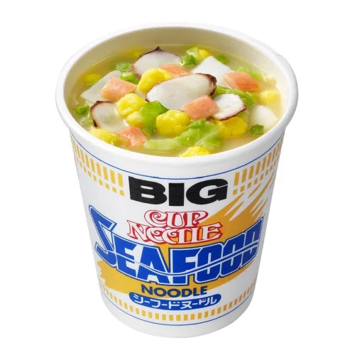 Vista 3 de Nissin Cup Fideos Mariscos Grande 3.67 oz ~ 12 piezas