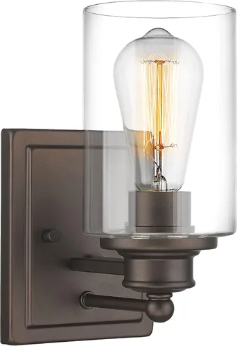 Vista 10 de HWH - Lámpara de tocador cromada con 5 luces sobre espejo, lámpara de pared moderna para baño, 37 pulgadas, acabado cromado, 5HLT63B-5W CH
