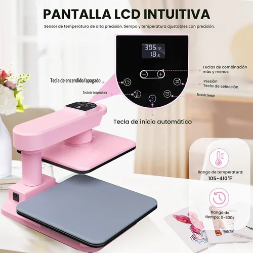 Vista 8 de Máquina de prensa de calor automática Whubefy 15x15
