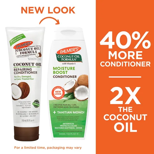 Vista 10 de Palmer's Fórmula de aceite de coco, acondicionador para aumentar la humedad, 13.5 onzas líquidas