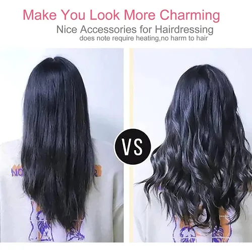 Vista 3 de Rizadores de cabello flexibles, 38 piezas de varillas de espuma suave de torsión de 9.45 pulgadas para cabello largo, rizos sin calor durante