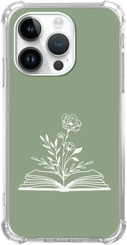 Vista 5 de Funda de gato negro y libros compatible con iPhone 15 Pro Max, bonita funda de gato negro para iPhone 15 Pro Max, funda de TPU para teléfono