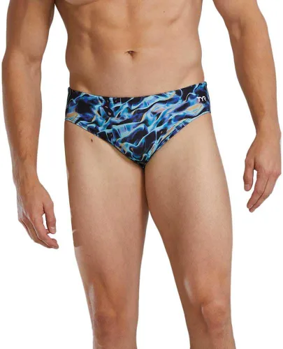 Vista 33 de TYR Men's Durafast Elite Racer Brief Swimsuit Negro