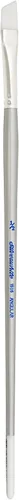 Vista 8 de Silver Brush 1506-1 Silverwhite - Cepillo Taklon blanco de mango largo, angular, 1 pulgada