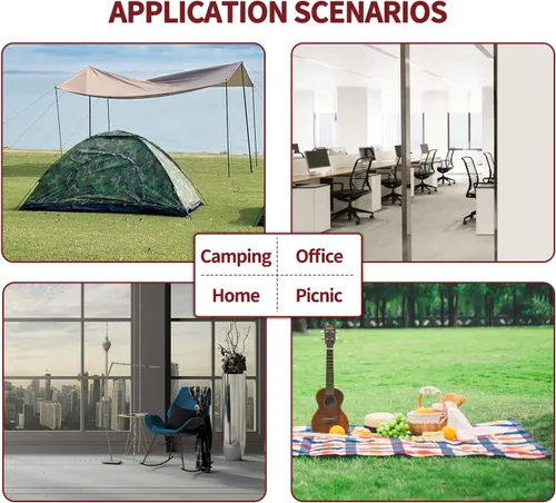 Vista 6 de Sutekus Cuna portátil para acampar, catre de dormir ultraligero para mochileros, para senderismo, viajes, playa, montañismo (negro)