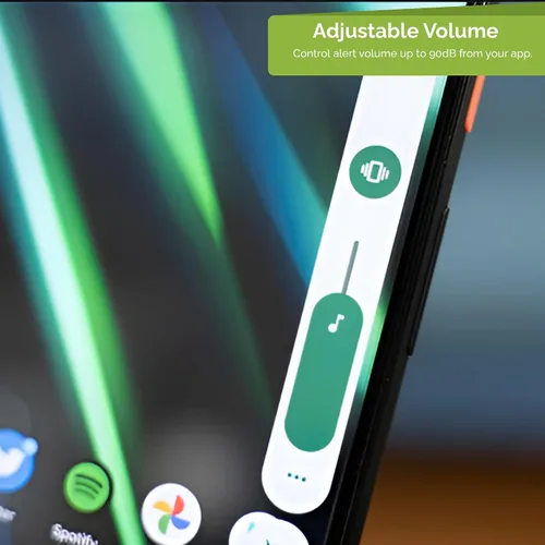 Vista 6 de Remo+ Timbre WiFi para interiores, timbre inalámbrico inteligente con control de volumen y múltiples tonos de llamada, conectividad perfecta