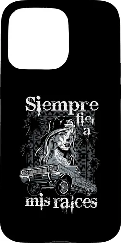 Vista 31 de iPhone 16 Chicana Style Lowrider Ropa Mujeres Mexicano-Americana Latina Case