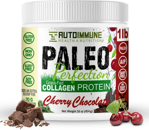 Vista 11 de Autoimmune - Polvo de proteína de colágeno sin estevia, sin OMG, colágeno en polvo para mujeres con fibra de manzana, brócoli y zanahoria, paleo