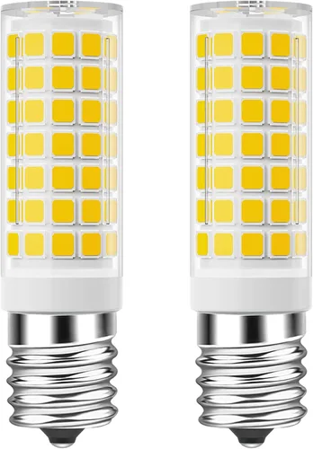 Vista 9 de TAIYALOO Bombilla LED E17 regulable, bombilla de horno de microondas de 5 W, blanco natural 4000 K, repuesto de bombilla halógena de 40 W