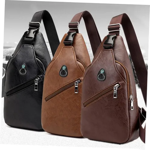 Vista 5 de SHERCHPRY 3 piezas de bolsas para hombres Cruzadas - Bolsa cruzada para hombres, bolsa cruzada para hombres, bolsas de mensajero para hombres