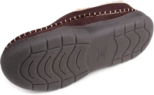 Vista 6 de Zigzagger - Pantuflas tipo mocasín para hombre, para interiores y exteriores, pantuflas cálidas, cómodas, mullidas y anchas