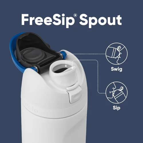Vista 3 de Owala Star Wars FreeSip - Botella de agua aislada de acero inoxidable con popote y funda de silicona, funda protectora antideslizante