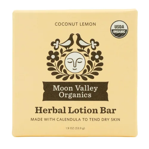 Vista 7 de Moon Valley Organics Barra de Loción Herbal en Bergamota Geranio, Moon Melt Bar, Caléndula y Consuelda, Cera de Abejas, Sana y Restaura la Piel