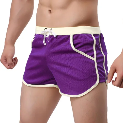 Vista 3 de Pantalones cortos para hombre, para correr, entrenamiento, fisicoculturismo, gimnasio, atléticos, deportivos, casuales, pantalones cortos