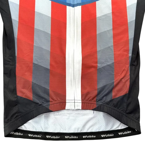 Vista 6 de Lo.gas Camiseta de ciclismo de Estados Unidos para hombre, manga corta, camisetas de ciclismo con bandera americana, ropa de bicicleta de carretera