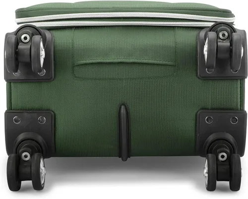 Vista 2 de Traveler's Choice Lares Softside - Equipaje expandible con ruedas giratorias, Verde, Lares Softside - Equipaje extensible con ruedas giratorias