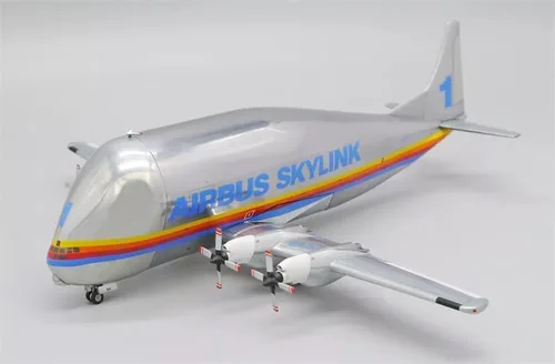 Vista 3 de Alas JC para aeronave AERO SPACELINES Super Guppy para Airbus SKYLINK 377SGT F-BTGV 1/200 DIECAST modelo preconstruido