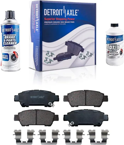 Vista 131 de Detroit Axle - Pastillas de Freno Delantero para Nissan Altima Maxima Sentra 350Z Cube Juke Versa INFINITI G35 I30 I35 Suzuki SX4 Crossover