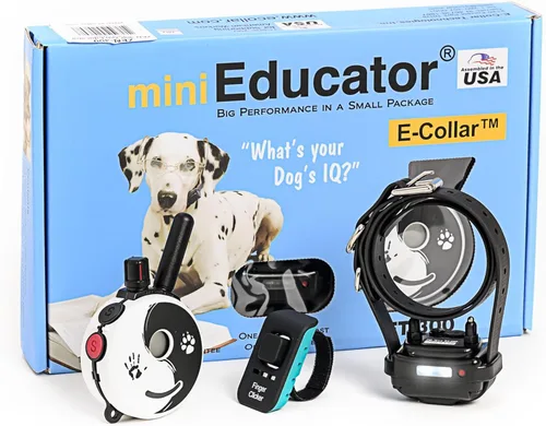 Vista 8 de Collar de entrenamiento para perro de Educator E-Collar , Amarillo 1/2 milla impermeable, 100 niveles de estimulación + vibración + luz + sonido