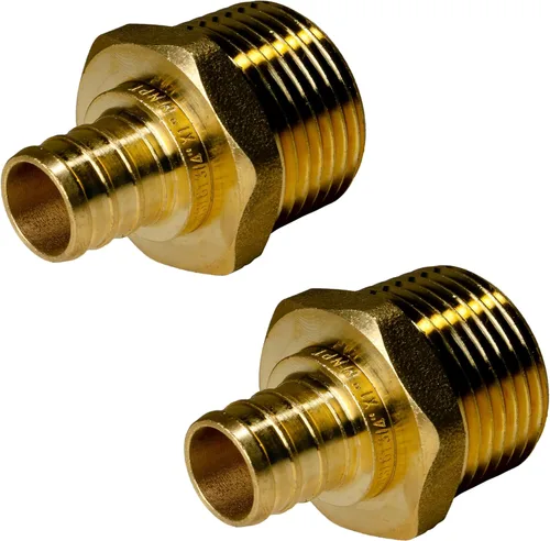Vista 8 de XFITTING 1 pulgada Pex x 1 pulgada Adaptador Femenino NPT, 23-4-3=2X, 2 Piezas