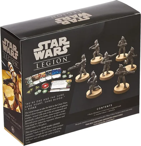 Vista 3 de Star Wars: Legion Phase 1 Clone Troopers EXPANSIÓN DE UNIDAD - ¡Marcha hacia la Guerra Galáctica! Juego de estrategia de miniaturas de mesa, a