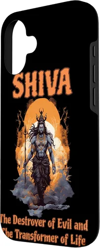 Vista 2 de Lord Shiva Destroyer Transformer Hindu God Spiritual Hippie Case for iPhone 16