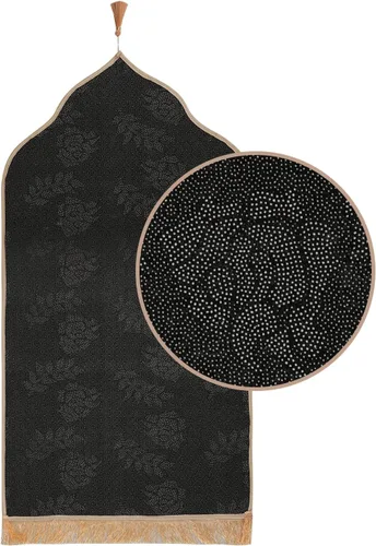Vista 7 de Alfombra de oración musulmana, alfombra islámica para oraciones musulmanas, gran regalo de Ramadán para hombres musulmanes, mujeres, alfombra