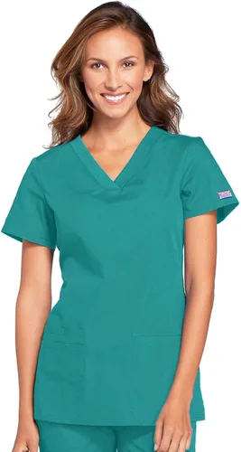 Vista 8 de Cherokee Workwear Originals - Camiseta de manga corta para mujer Negro
