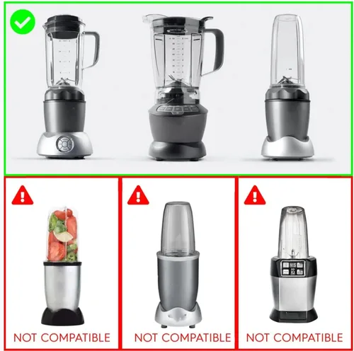 Vista 4 de Piezas de repuesto de licuadora para cuchilla NutriBullet Blender Combo, piezas NutriBullet Blender Combo para licuadora NutriBullet Blender Combo