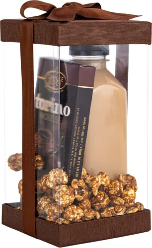 Vista 2 de Hammont Caja de regalo – Paquete de 6 cajas transparentes para regalos, pasteles, galletas y recuerdos de fiesta – Con base, tapa y cinta – Solución