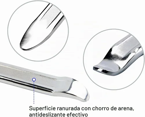 Vista 3 de Palanca para neumáticos de 10 pulgadas, barra de palanca de cucharas para neumáticos de servicio pesado, herramienta profesional de cambio