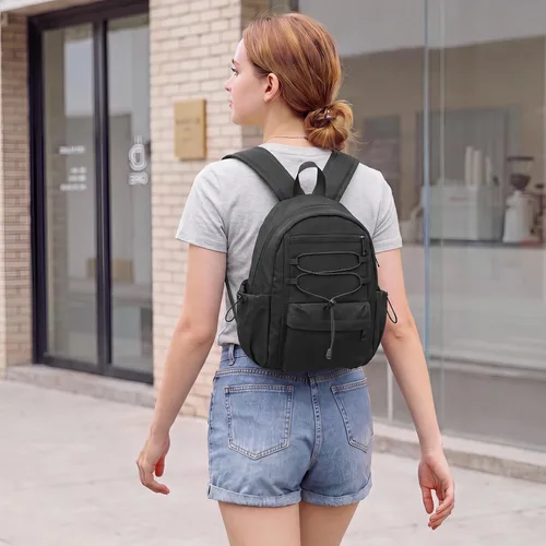 Vista 9 de G4Free Mochila pequeña de 10L para mujer y hombre Negro
