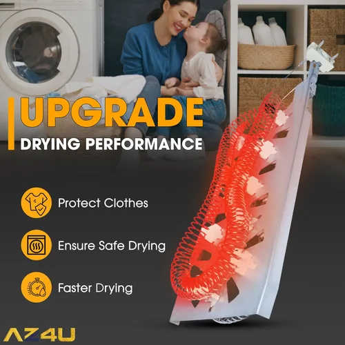 Vista 8 de AZ4U Elemento calefactor para secadora para Whirlpool WED5500XW0 GEQ9800PW1 GEW9250PW1 WED5800BW0 WED8000DW4 WED7500GW0 GEW9250PL1 WED8300SW2